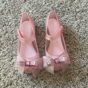 Mini Melissa toddler girl flats, size 12. Gently used.